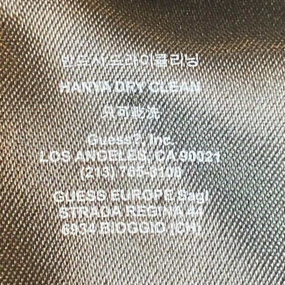 Guess by Marciano BOHO Kick Flare Black Eyelet Lace Pants Sz 6 #240N - Picture 9 of 9